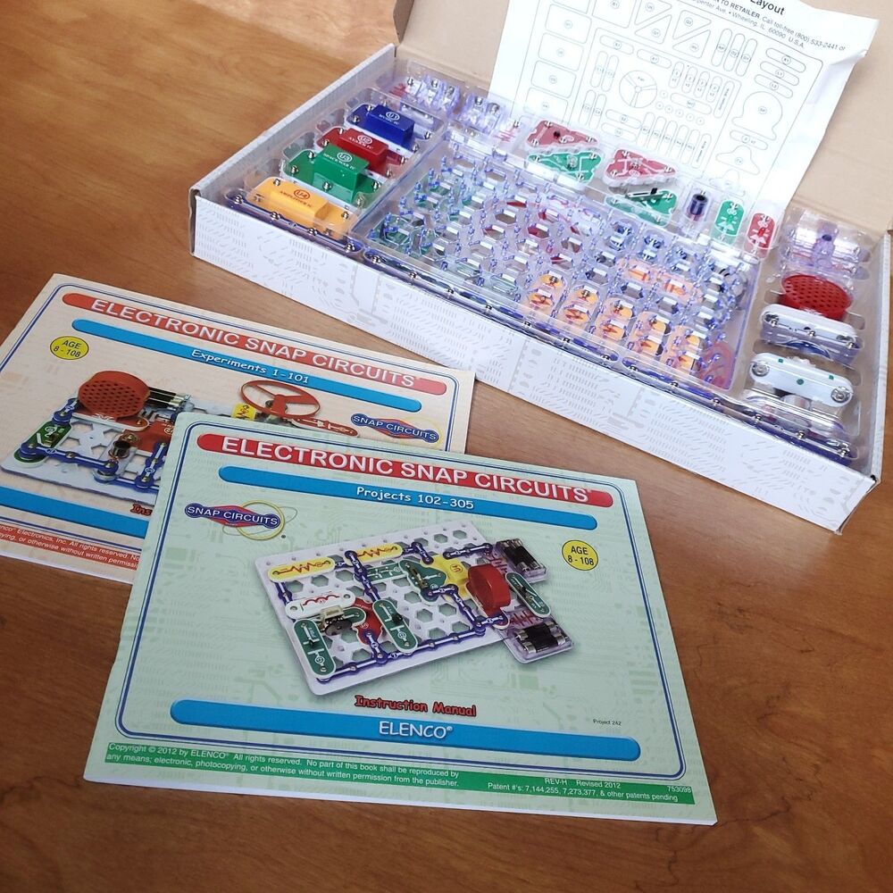 Elenco Electronic Snap Circuits Model SC-300 Complete Set Manuals Box